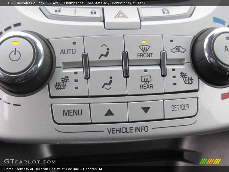 Champagne Silver Metallic / Brownstone/Jet Black 2014 Chevrolet Equinox LTZ AWD
