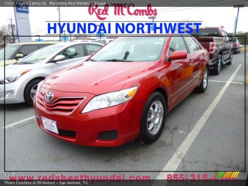 Barcelona Red Metallic / Bisque 2010 Toyota Camry LE