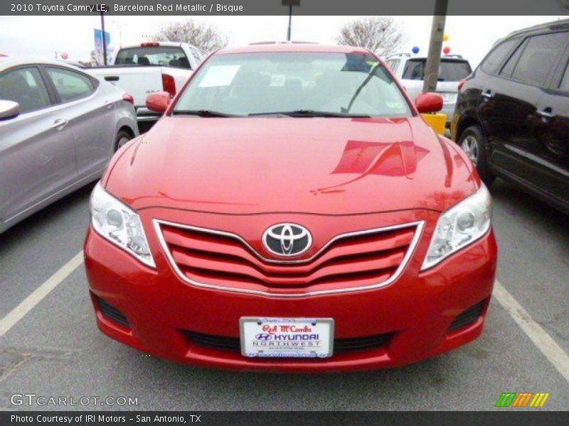 Barcelona Red Metallic / Bisque 2010 Toyota Camry LE