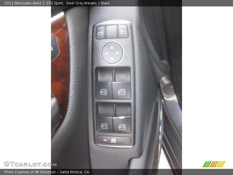 Steel Grey Metallic / Black 2011 Mercedes-Benz C 350 Sport