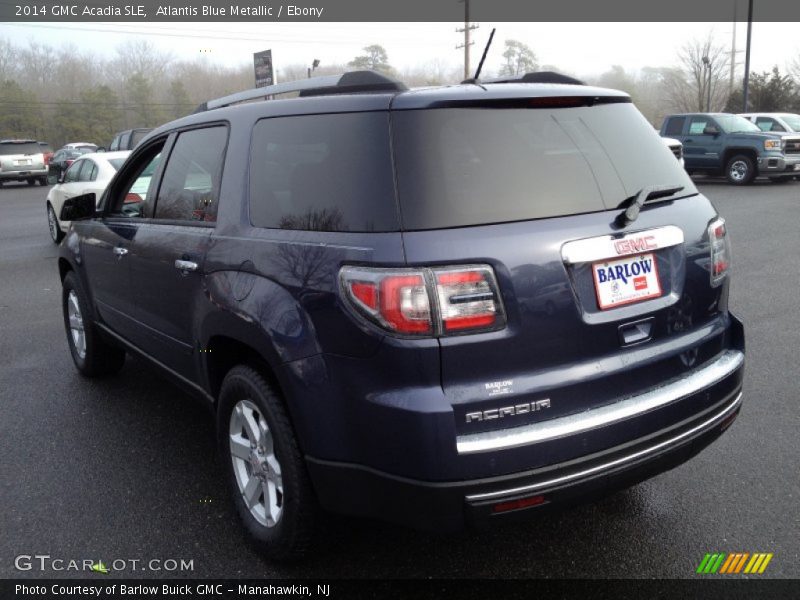 Atlantis Blue Metallic / Ebony 2014 GMC Acadia SLE