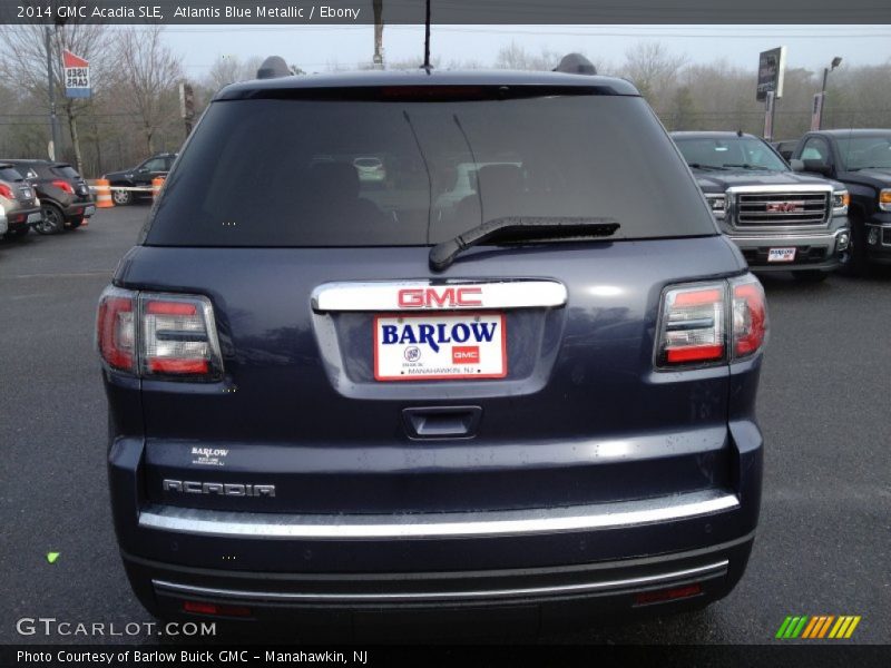 Atlantis Blue Metallic / Ebony 2014 GMC Acadia SLE