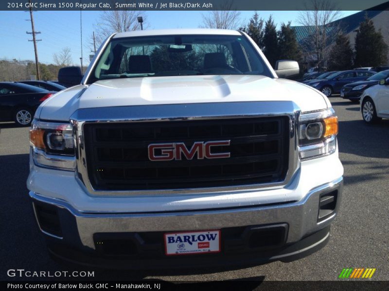 Summit White / Jet Black/Dark Ash 2014 GMC Sierra 1500 Regular Cab