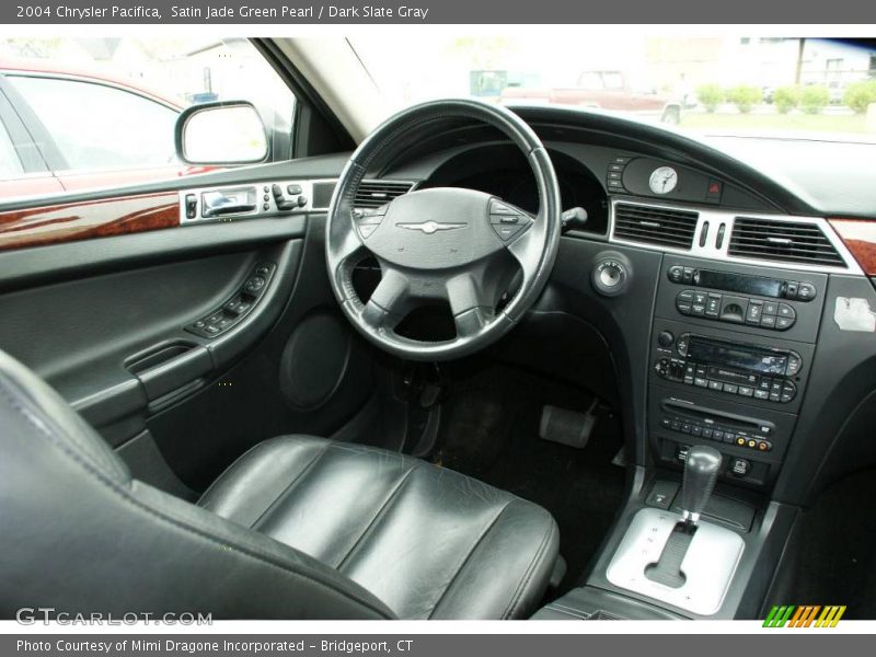 Satin Jade Green Pearl / Dark Slate Gray 2004 Chrysler Pacifica