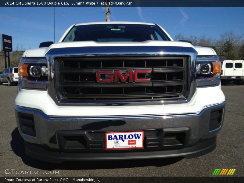 Summit White / Jet Black/Dark Ash 2014 GMC Sierra 1500 Double Cab