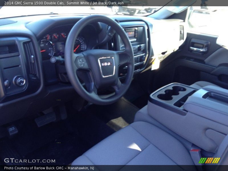 Summit White / Jet Black/Dark Ash 2014 GMC Sierra 1500 Double Cab