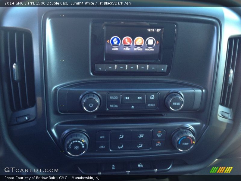 Summit White / Jet Black/Dark Ash 2014 GMC Sierra 1500 Double Cab