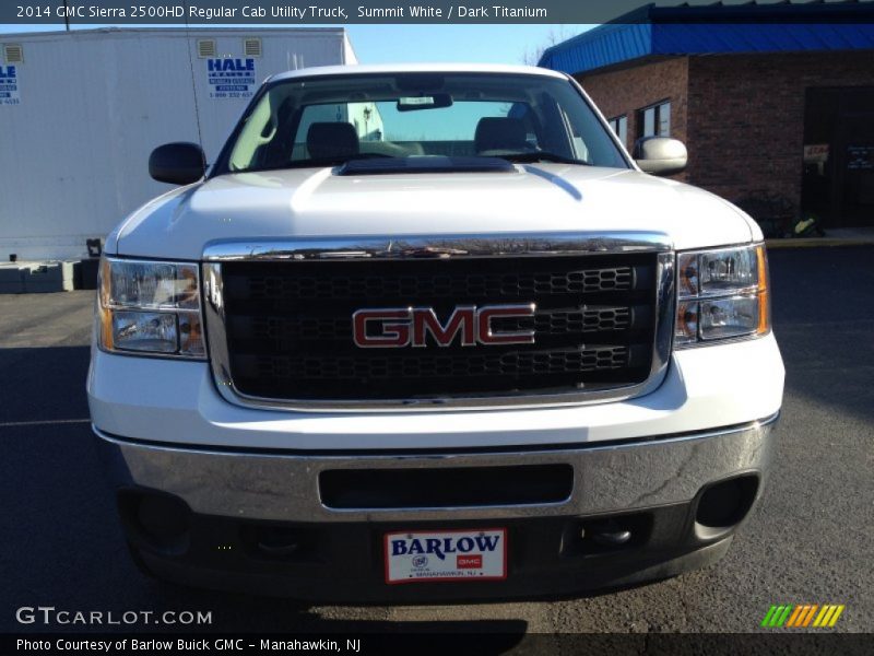 Summit White / Dark Titanium 2014 GMC Sierra 2500HD Regular Cab Utility Truck