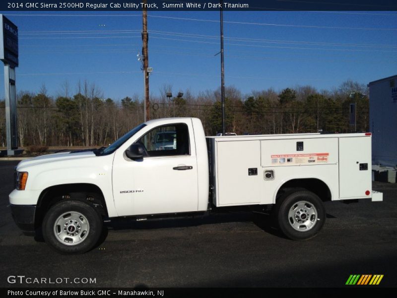  2014 Sierra 2500HD Regular Cab Utility Truck Summit White