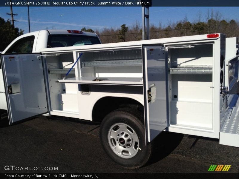 Summit White / Dark Titanium 2014 GMC Sierra 2500HD Regular Cab Utility Truck