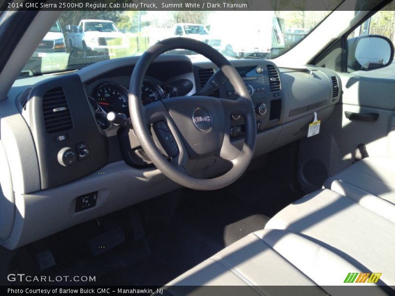 Summit White / Dark Titanium 2014 GMC Sierra 2500HD Regular Cab Utility Truck