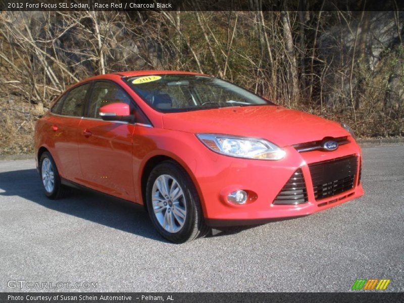 Race Red / Charcoal Black 2012 Ford Focus SEL Sedan