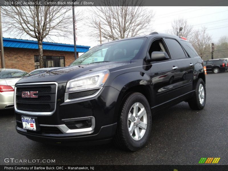 Carbon Black Metallic / Ebony 2014 GMC Acadia SLE