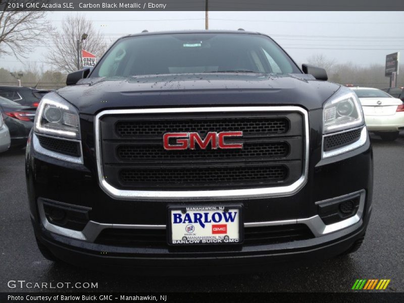 Carbon Black Metallic / Ebony 2014 GMC Acadia SLE