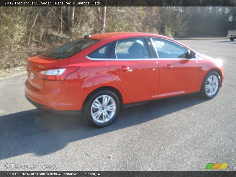 Race Red / Charcoal Black 2012 Ford Focus SEL Sedan