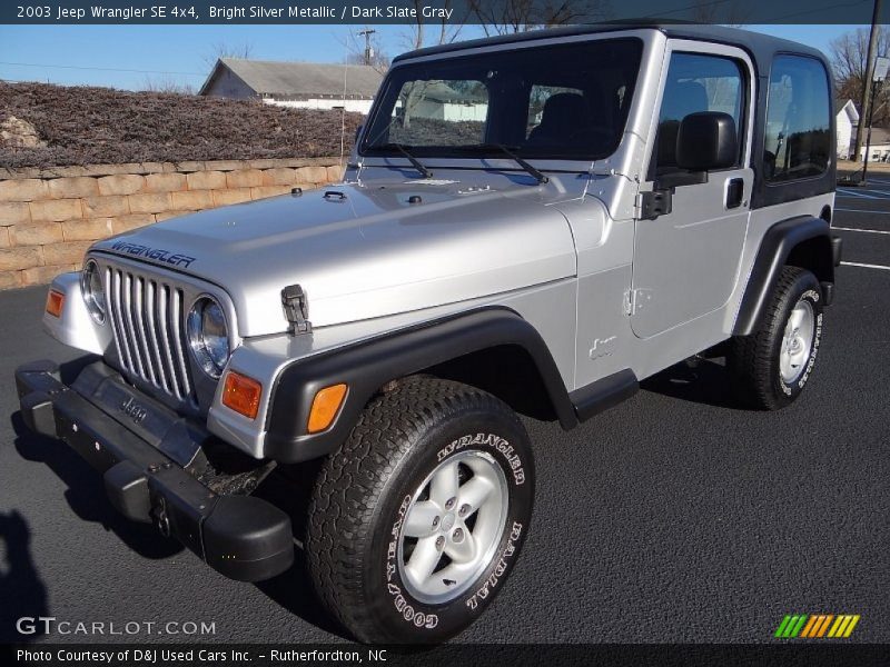 Bright Silver Metallic / Dark Slate Gray 2003 Jeep Wrangler SE 4x4