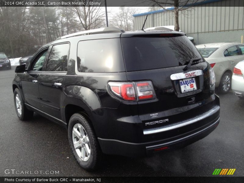 Carbon Black Metallic / Ebony 2014 GMC Acadia SLE