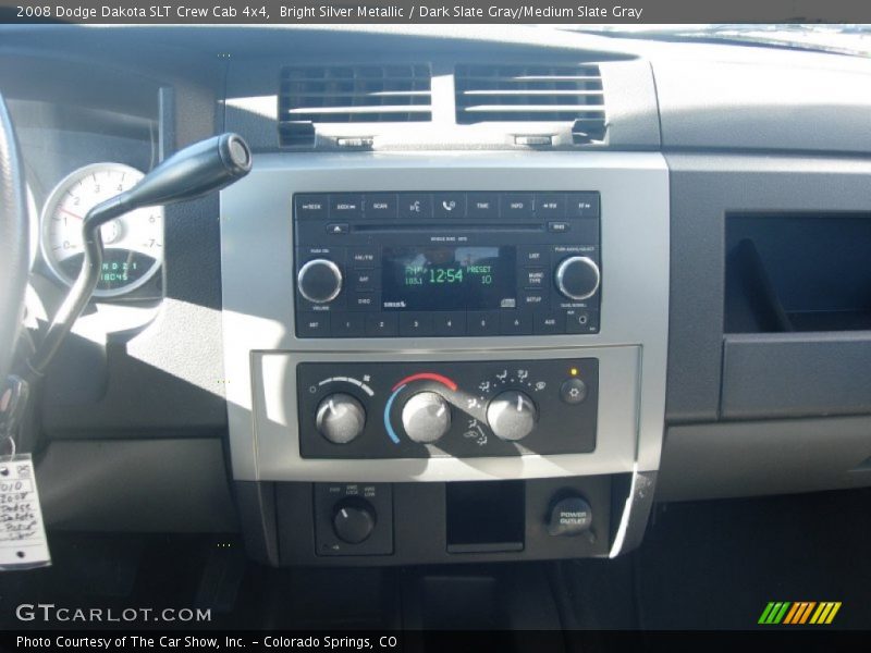 Bright Silver Metallic / Dark Slate Gray/Medium Slate Gray 2008 Dodge Dakota SLT Crew Cab 4x4