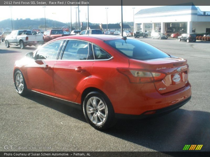 Race Red / Charcoal Black 2012 Ford Focus SEL Sedan
