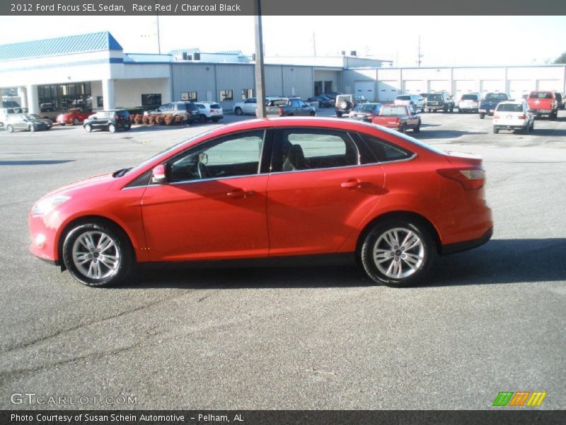 Race Red / Charcoal Black 2012 Ford Focus SEL Sedan