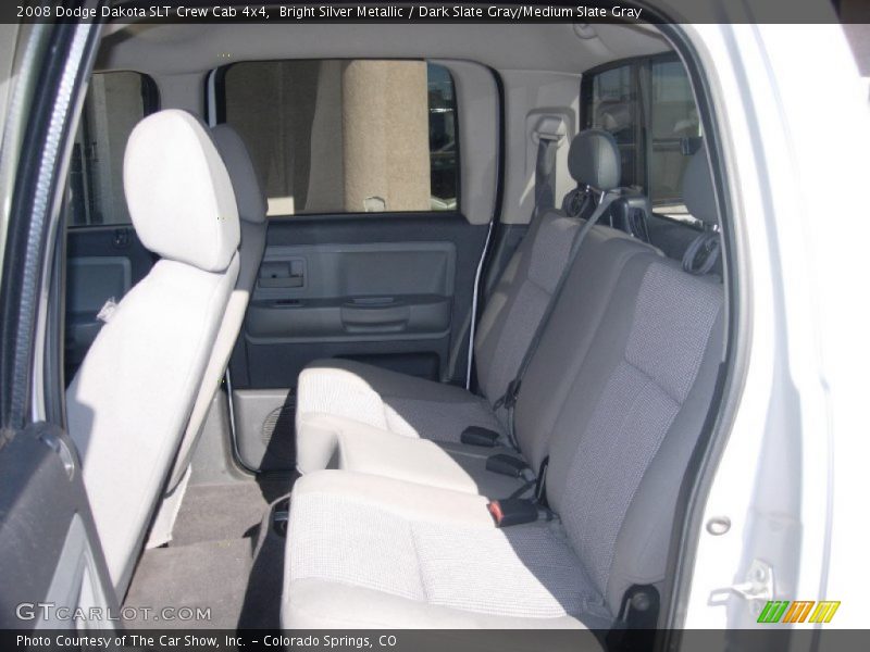 Bright Silver Metallic / Dark Slate Gray/Medium Slate Gray 2008 Dodge Dakota SLT Crew Cab 4x4