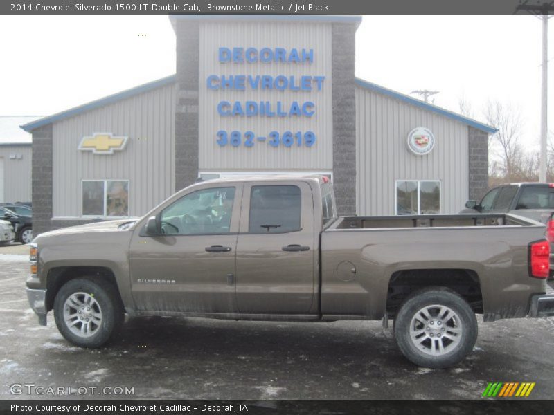 Brownstone Metallic / Jet Black 2014 Chevrolet Silverado 1500 LT Double Cab