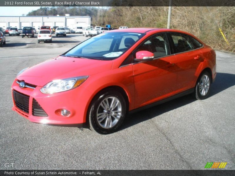 Race Red / Charcoal Black 2012 Ford Focus SEL Sedan