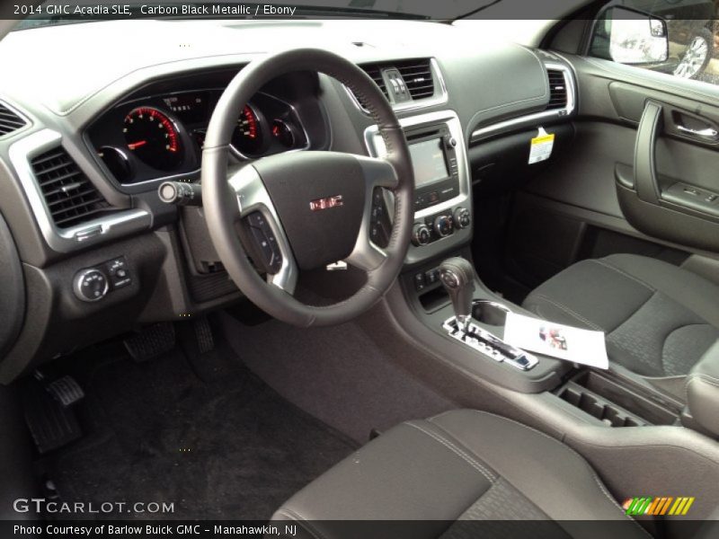 Carbon Black Metallic / Ebony 2014 GMC Acadia SLE