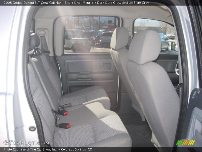Bright Silver Metallic / Dark Slate Gray/Medium Slate Gray 2008 Dodge Dakota SLT Crew Cab 4x4
