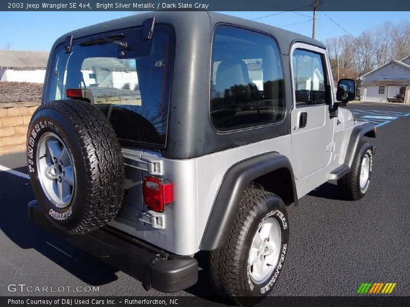 Bright Silver Metallic / Dark Slate Gray 2003 Jeep Wrangler SE 4x4