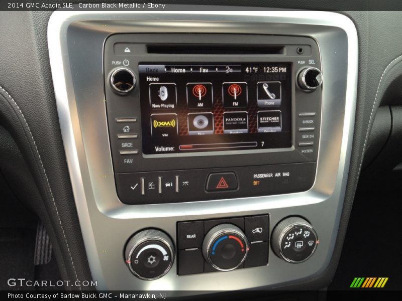 Carbon Black Metallic / Ebony 2014 GMC Acadia SLE