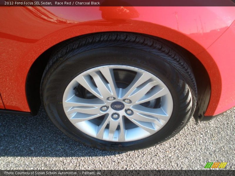 Race Red / Charcoal Black 2012 Ford Focus SEL Sedan