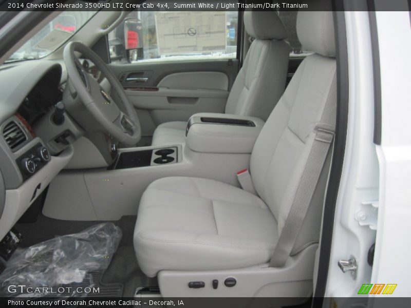 Summit White / Light Titanium/Dark Titanium 2014 Chevrolet Silverado 3500HD LTZ Crew Cab 4x4