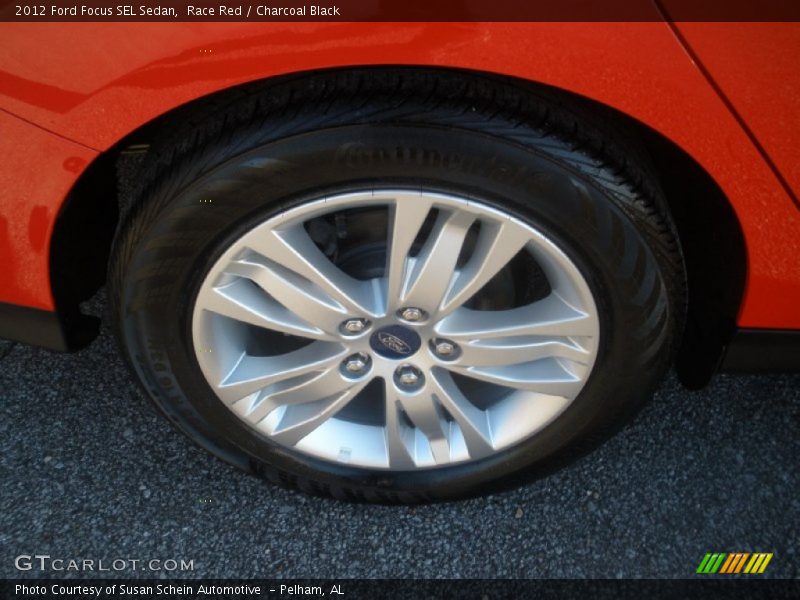 Race Red / Charcoal Black 2012 Ford Focus SEL Sedan