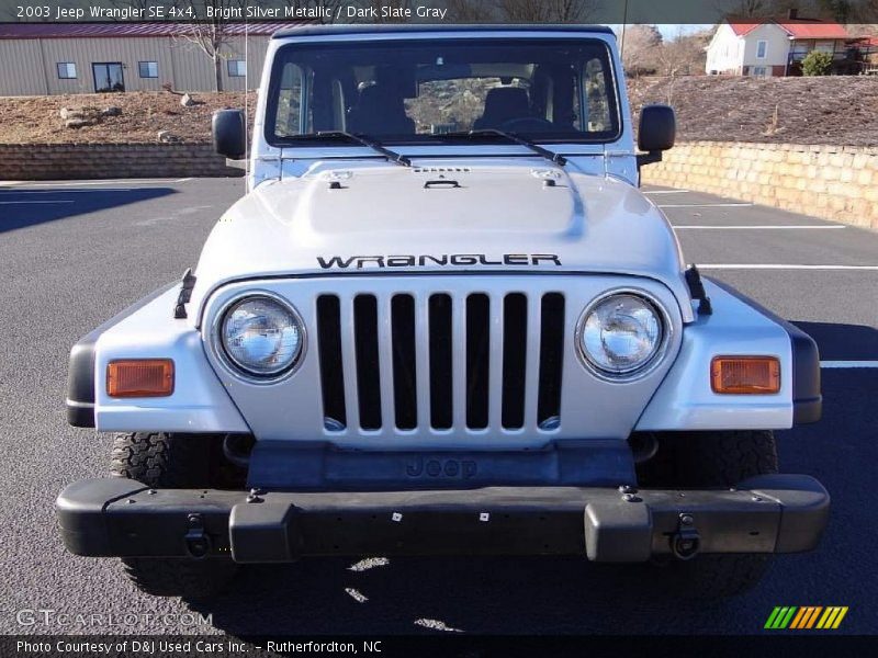 Bright Silver Metallic / Dark Slate Gray 2003 Jeep Wrangler SE 4x4