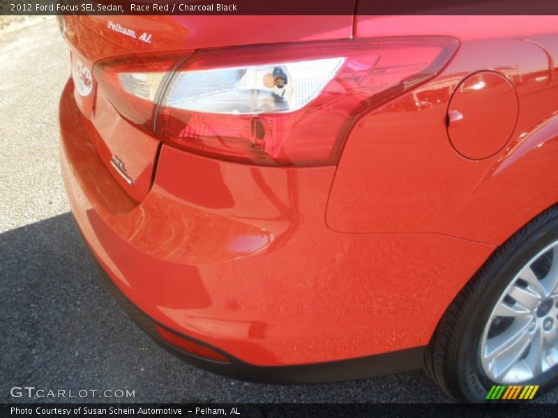 Race Red / Charcoal Black 2012 Ford Focus SEL Sedan