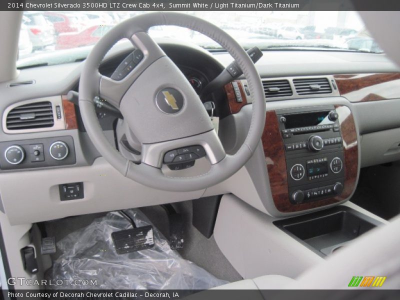 Summit White / Light Titanium/Dark Titanium 2014 Chevrolet Silverado 3500HD LTZ Crew Cab 4x4