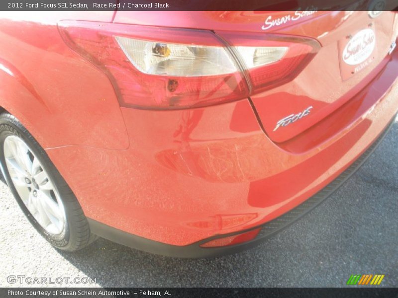 Race Red / Charcoal Black 2012 Ford Focus SEL Sedan