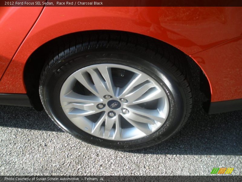 Race Red / Charcoal Black 2012 Ford Focus SEL Sedan