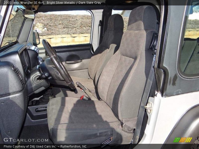 Bright Silver Metallic / Dark Slate Gray 2003 Jeep Wrangler SE 4x4