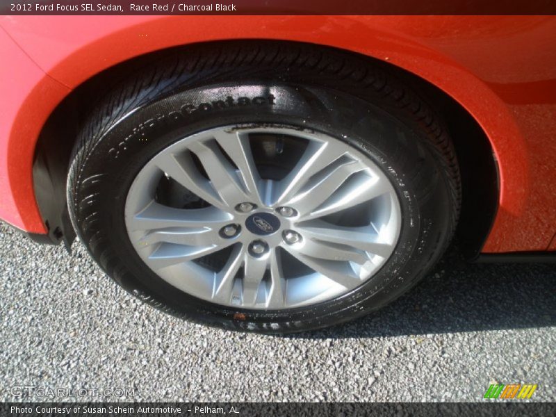 Race Red / Charcoal Black 2012 Ford Focus SEL Sedan
