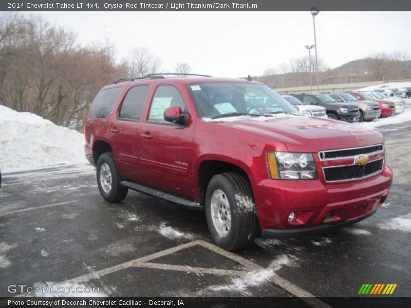 Crystal Red Tintcoat / Light Titanium/Dark Titanium 2014 Chevrolet Tahoe LT 4x4