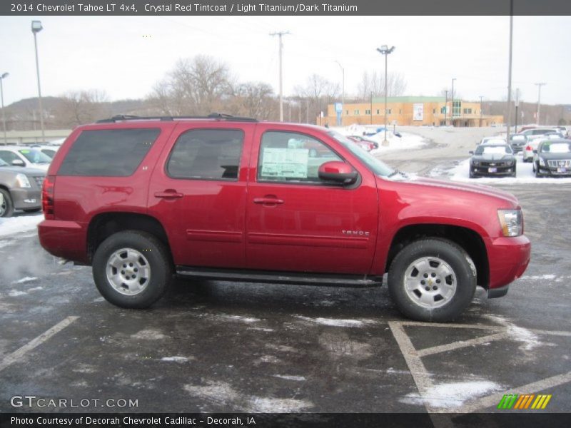 Crystal Red Tintcoat / Light Titanium/Dark Titanium 2014 Chevrolet Tahoe LT 4x4