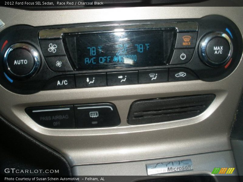 Race Red / Charcoal Black 2012 Ford Focus SEL Sedan