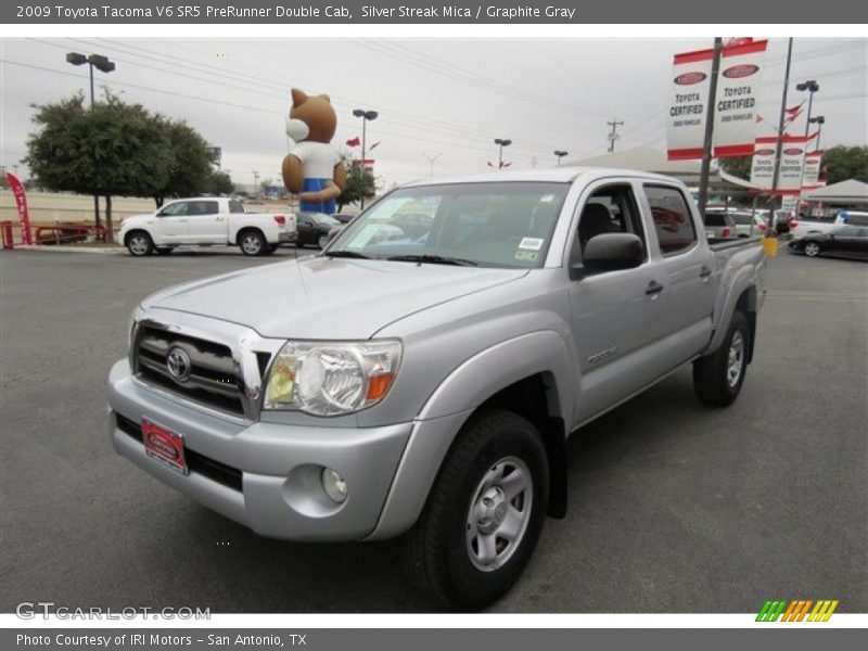 Silver Streak Mica / Graphite Gray 2009 Toyota Tacoma V6 SR5 PreRunner Double Cab