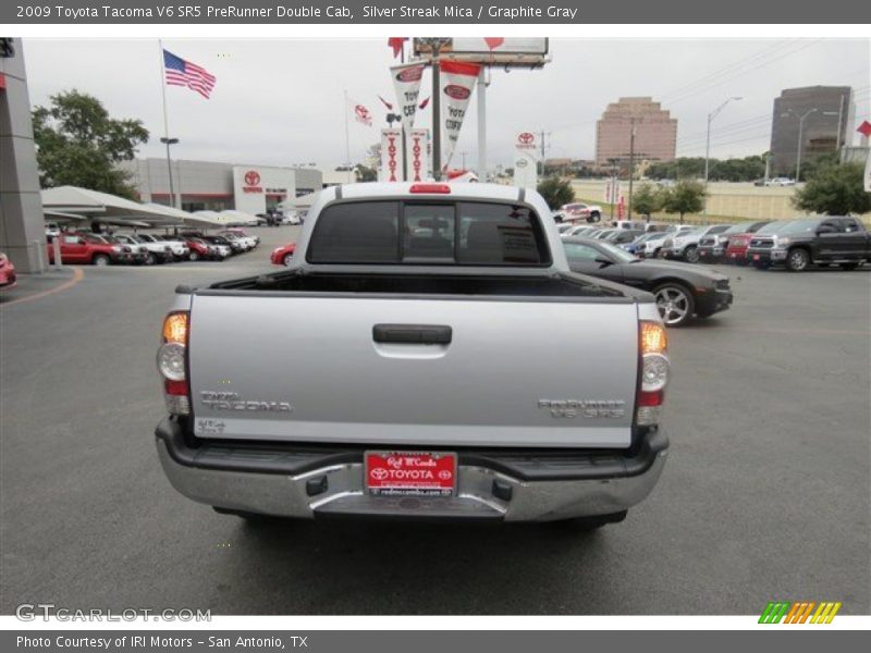 Silver Streak Mica / Graphite Gray 2009 Toyota Tacoma V6 SR5 PreRunner Double Cab