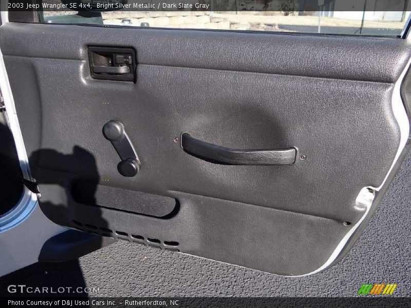 Bright Silver Metallic / Dark Slate Gray 2003 Jeep Wrangler SE 4x4