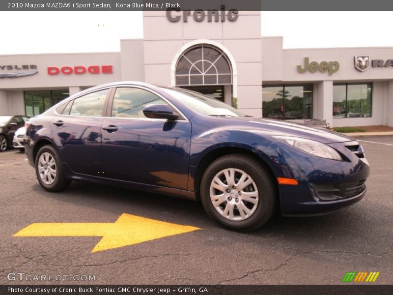 Kona Blue Mica / Black 2010 Mazda MAZDA6 i Sport Sedan