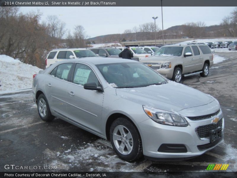 Silver Ice Metallic / Jet Black/Titanium 2014 Chevrolet Malibu LS