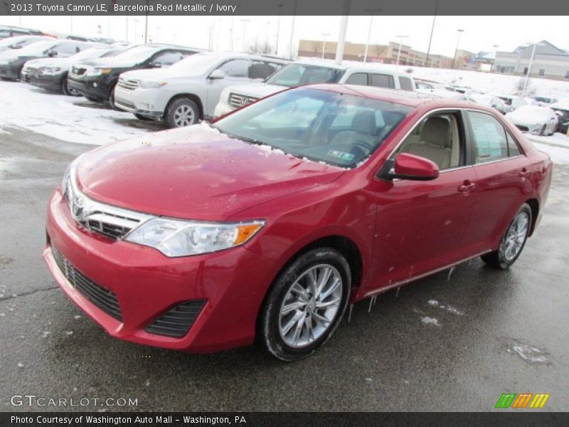 Barcelona Red Metallic / Ivory 2013 Toyota Camry LE